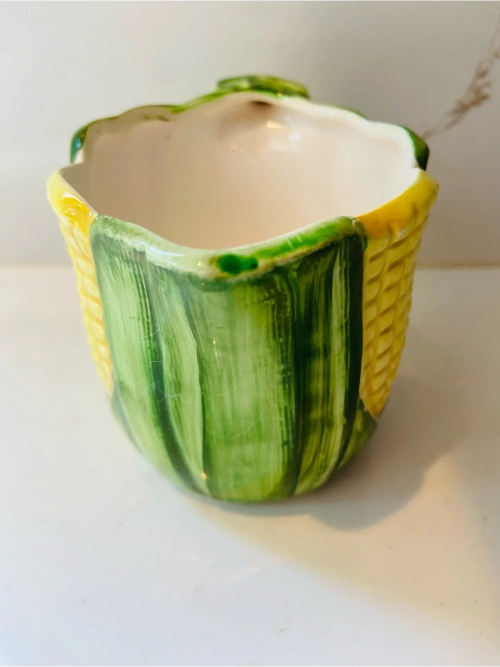 Vintage Corn on the Cob Salt & Pepper Shaker Set with Mini Creamer / Sugar Cup